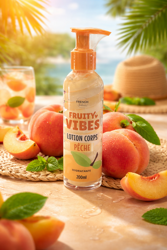 Lotion Corps Pêche 200ml – Hydratante & Gourmande