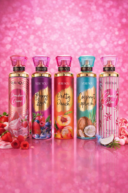 Brume Parfumée Corps & Cheveux 250ml – Veri You | Senteurs Gourmandes, Fruitées & Coco