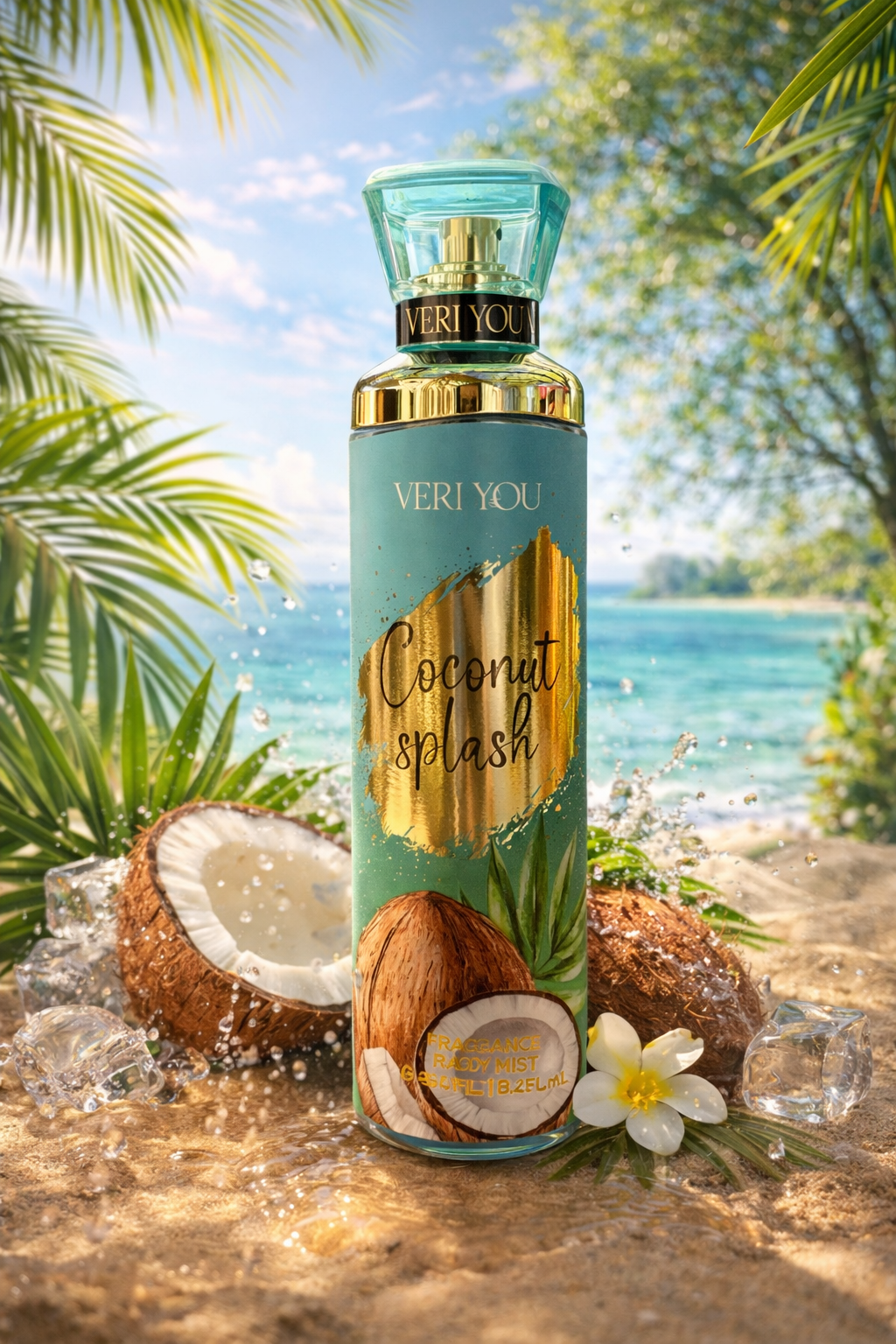 Brume Parfumée Corps & Cheveux 250ml – Veri You | Senteurs Gourmandes, Fruitées & Coco