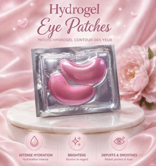 Masque Hydrogel Yeux - Anti Cernes , Anti-poches & Hydratation Intense ( Acide Hyaluronique )